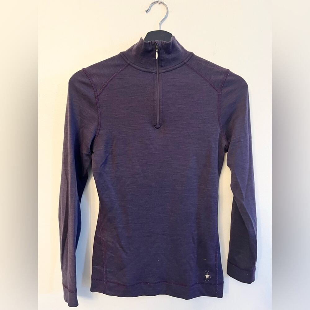 Smartwool Women's Plum Half-Zip Merino Base Layer